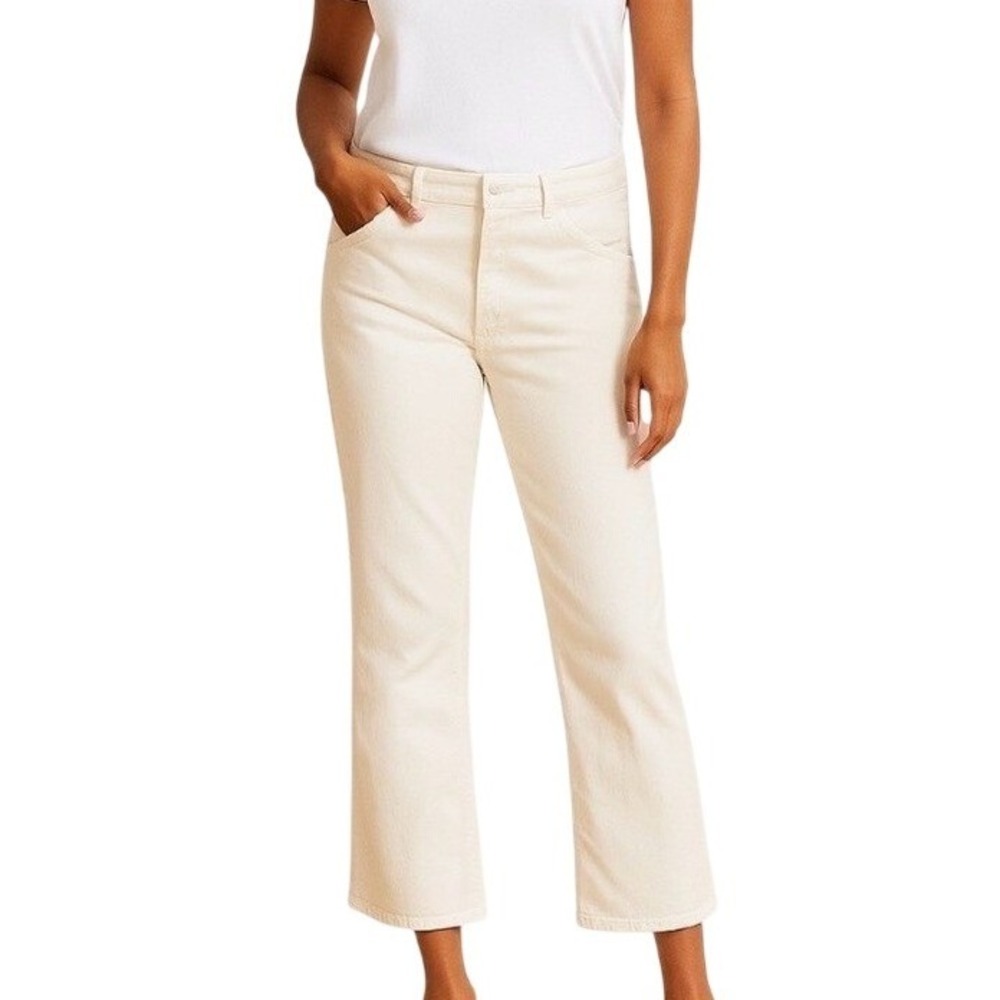 GAP Women's Crop‎ Kick Pants Size 16 Snowcap Cream